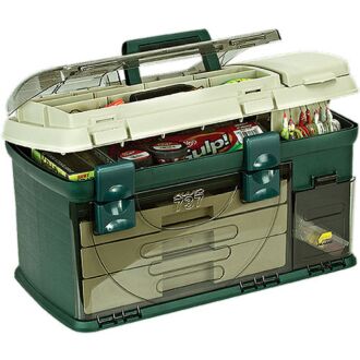 Plano 4 Drawer Tackle Box System, Green/White