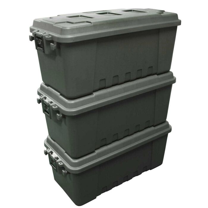 3 Pack Medium Sportsmans Plano Storage Trunk | OD Green