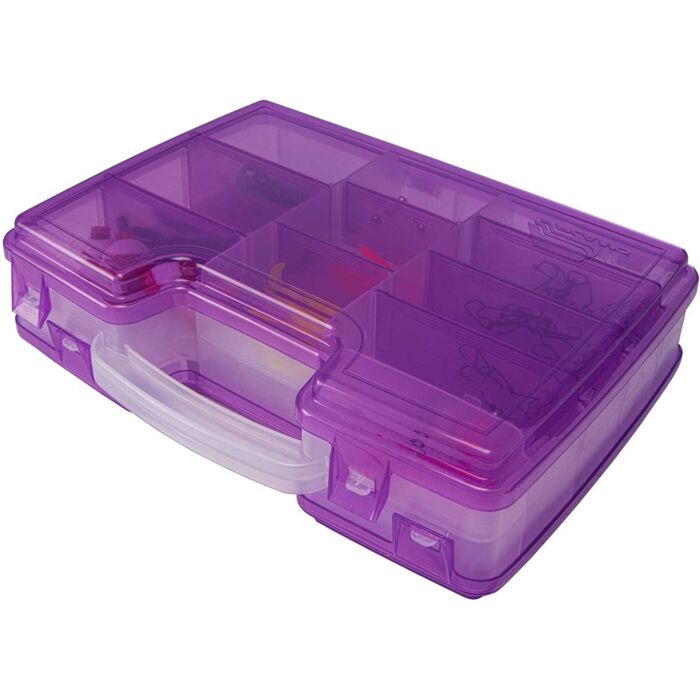 Purple fishing tackle box sales