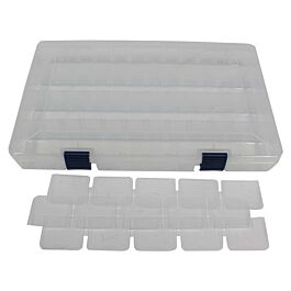 Plano 3700 Prolatch Organiser Case, Transparent / Blue